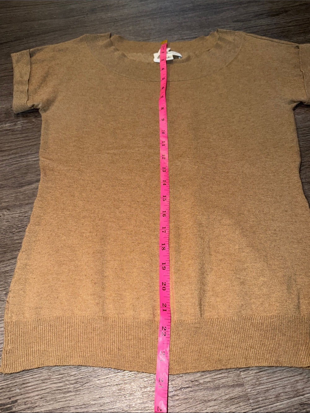 Vintage Banana Republic Silk Wool Cashmere Sweater Top Tan Brown Small - Picture 7 of 8